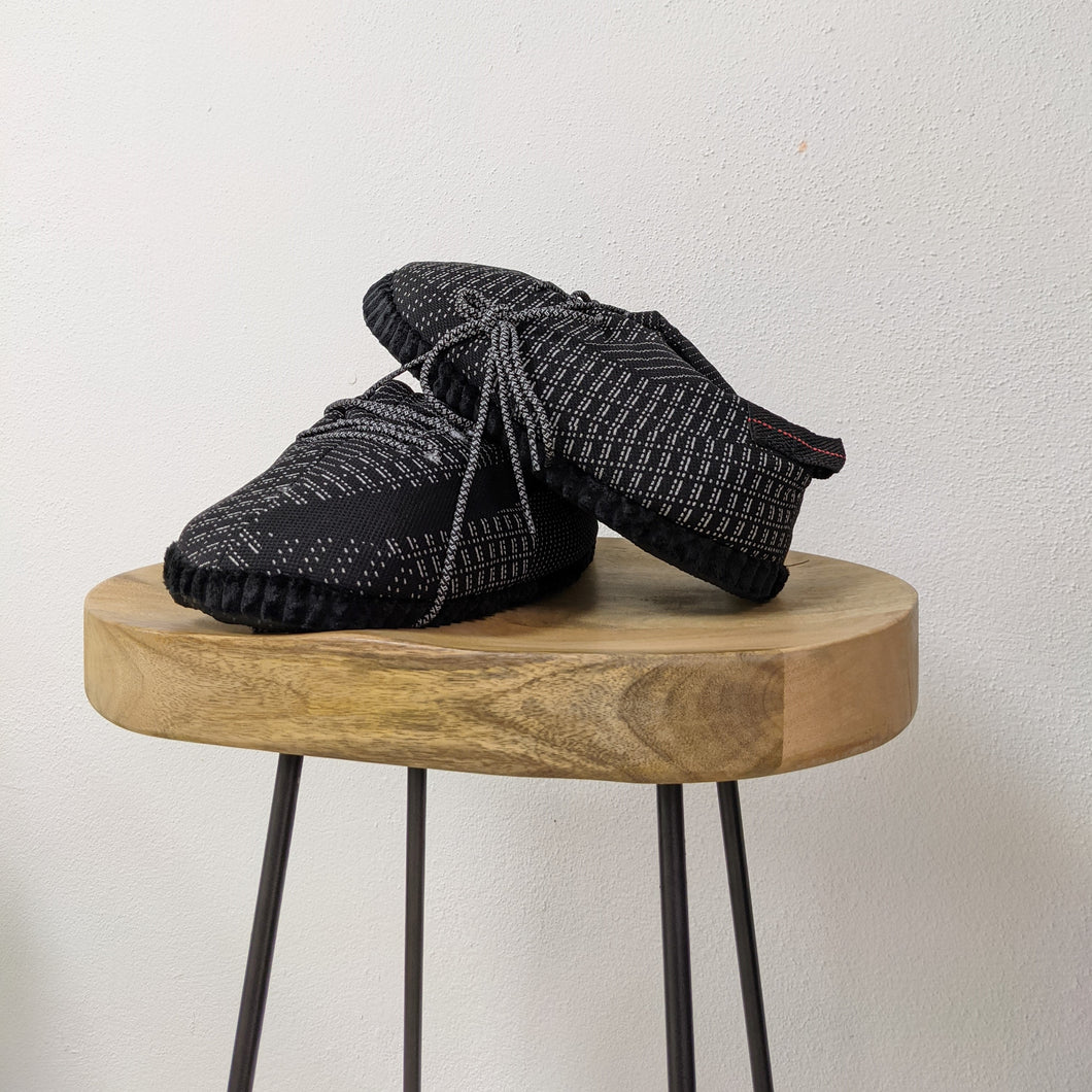 Yeezy Boost 350 Static Black Inspired Plush Slippers